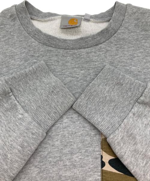 CarHartt（カーハート）CarHartt (カーハート) カモ柄ポケットスウェット グレー サイズ:Mの古着・服飾アイテム