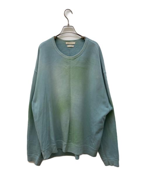 YOKE（ヨーク）YOKE (ヨーク) GARMENT DYE YOKE SWEAT SHIRT/製品染めスウェット ブルー サイズ:3の古着・服飾アイテム