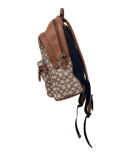 COACH（コーチ）COACH (コーチ) DISNEY (ディズニー) チャーター バックパック シグネチャーウィズミッキーマウスエンブロイダリー/リュック ブラウンの古着・服飾アイテム