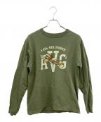 BUZZ RICKSON'Sバズリクソンズ）の古着「プリントカットソー」｜グリーン