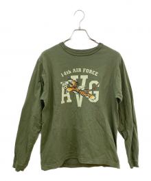 BUZZ RICKSON'S（バズリクソンズ）の古着「プリントカットソー」｜グリーン