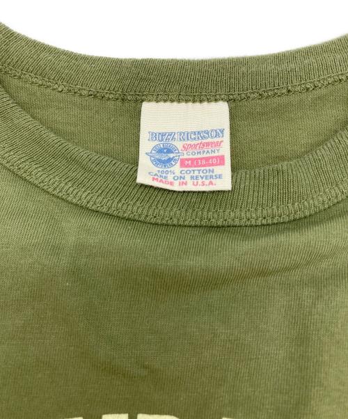 BUZZ RICKSON'S（バズリクソンズ）BUZZ RICKSON'S (バズリクソンズ) プリントカットソー グリーン サイズ:Ⅿの古着・服飾アイテム