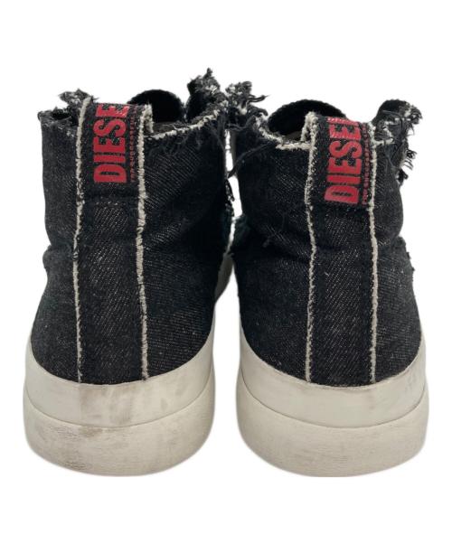 DIESEL（ディーゼル）DIESEL (ディーゼル) S-ATHOS MID/ミッドカットスニーカー ブラック サイズ:27㎝の古着・服飾アイテム