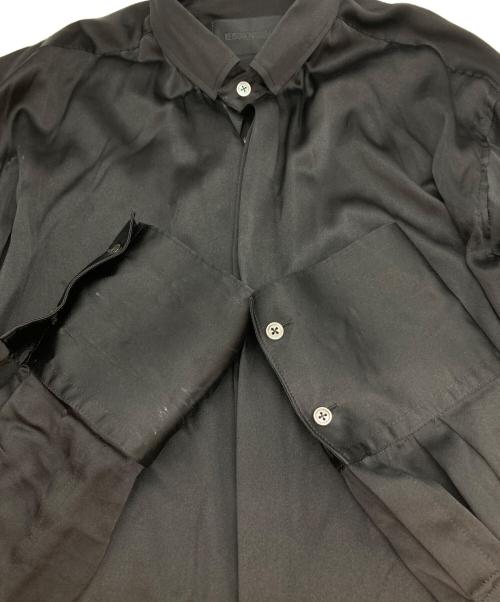 KEISUKEYOSHIDA（ケイスケヨシダ）keisukeyoshida (ケイスケヨシダ) シルクシャツ ブラック サイズ:Lの古着・服飾アイテム