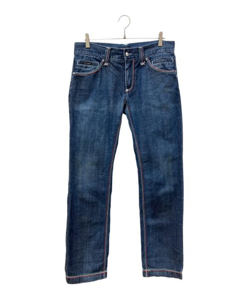 DOLCE & GABBANA（ドルチェ＆ガッバーナ）DOLCE & GABBANA (ドルチェ＆ガッバーナ) デニムパンツ インディゴ サイズ:48の古着・服飾アイテム
