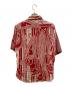 DOLCE & GABBANA (ドルチェ＆ガッバーナ) 総柄半袖シャツ レッド×アイボリー サイズ:L：7000円