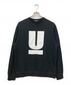 UNDERCOVERアンダーカバー）の古着「ロゴプリントスウェット」｜ブラック