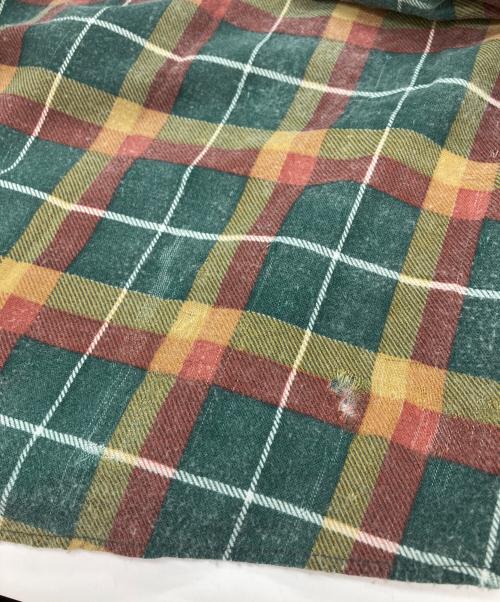 bellcraft（ベルクラフト）bellcraft (ベルクラフト) プリントネルシャツ グリーン×レッド サイズ:16 1/2の古着・服飾アイテム