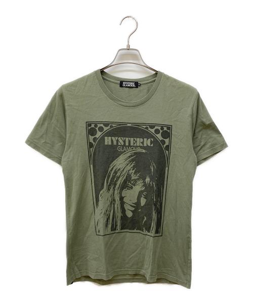 Hysteric Glamour（ヒステリックグラマー）Hysteric Glamour (ヒステリックグラマー) プリントTシャツ カーキ サイズ:Ｍの古着・服飾アイテム