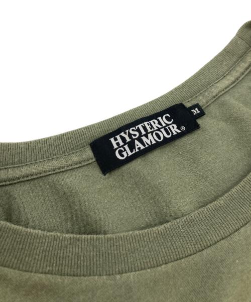 Hysteric Glamour（ヒステリックグラマー）Hysteric Glamour (ヒステリックグラマー) プリントTシャツ カーキ サイズ:Ｍの古着・服飾アイテム