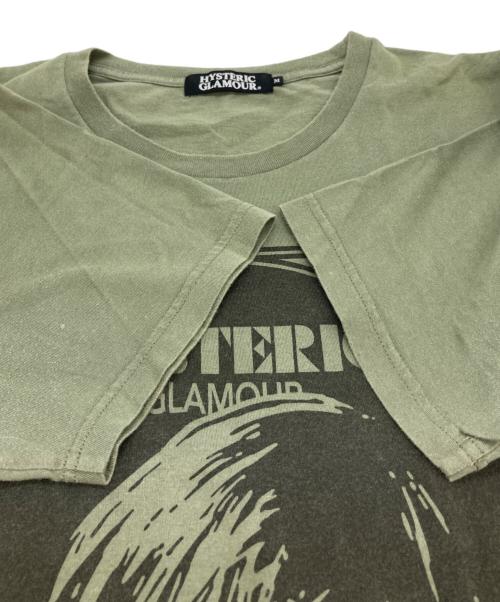 Hysteric Glamour（ヒステリックグラマー）Hysteric Glamour (ヒステリックグラマー) プリントTシャツ カーキ サイズ:Ｍの古着・服飾アイテム