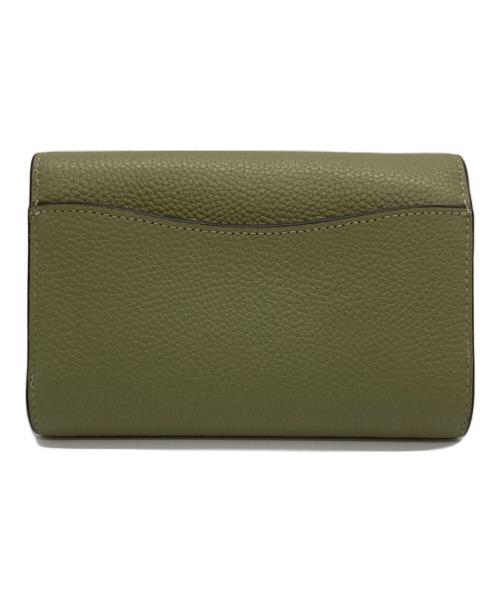 COACH（コーチ）COACH (コーチ) 3つ折り財布/エッセンシャルミディアムフラップウォレット グリーンの古着・服飾アイテム
