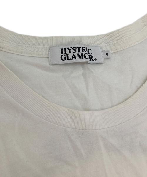 Hysteric Glamour（ヒステリックグラマー）Hysteric Glamour (ヒステリックグラマー) ステンシルプリントTシャツ ホワイト サイズ:Sの古着・服飾アイテム