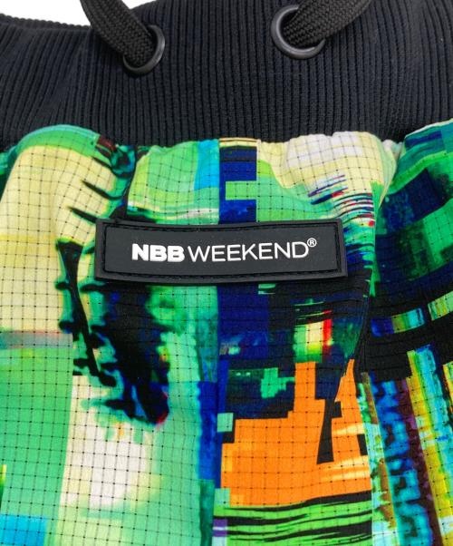 NBB WEEKEND（エヌビービーウィークエンド）NBB WEEKEND (エヌビービーウィークエンド) 総柄パンツ ブラック サイズ:S 未使用品の古着・服飾アイテム