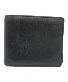 COACH（コーチ）の古着「2つ折り財布」｜ブラック