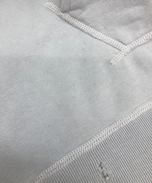 SAINT MICHAEL（セントマイケル）SAINT MICHAEL (セントマイケル) RELICS FELT HOODIE/ダメージ加工パーカー ブルー サイズ:Lの古着・服飾アイテム