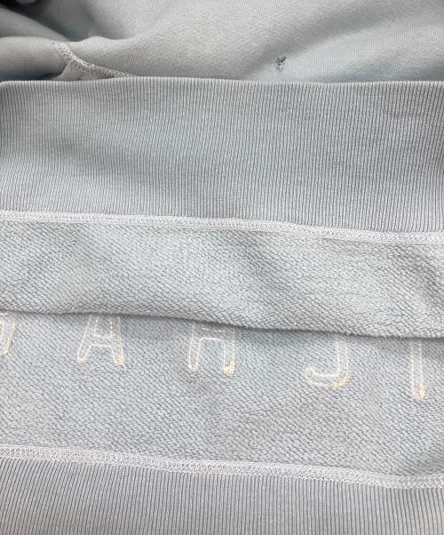 SAINT MICHAEL（セントマイケル）SAINT MICHAEL (セントマイケル) RELICS FELT HOODIE/ダメージ加工パーカー ブルー サイズ:Lの古着・服飾アイテム