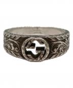 GUCCIグッチ）の古着「インターロッキングG アラベスクリング」｜シルバー