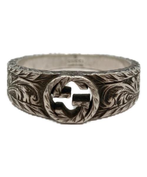 GUCCI（グッチ）GUCCI (グッチ) インターロッキングG アラベスクリング シルバー サイズ:23の古着・服飾アイテム