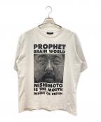 nishimoto is the mouseニシモトイズザマウス）の古着「Tシャツ」｜ホワイト×ブラック
