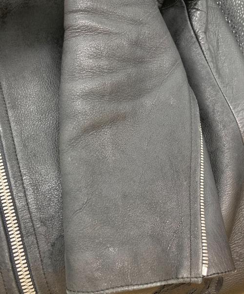 N.HOOLYWOOD（エヌ ハリウッド）N.HOOLYWOOD (エヌ ハリウッド) レザージャケット/ルシファーライダース ブラック サイズ:Sの古着・服飾アイテム