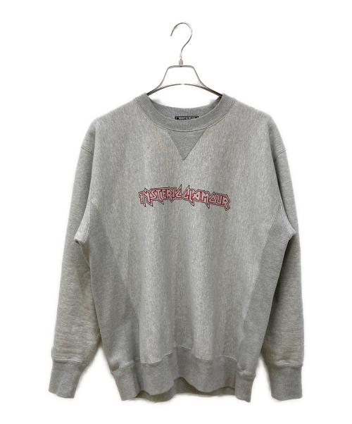 Hysteric Glamour（ヒステリックグラマー）Hysteric Glamour (ヒステリックグラマー) MAIDEN LOGO刺繍 スウェット グレー サイズ:XLの古着・服飾アイテム