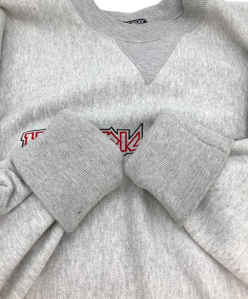Hysteric Glamour（ヒステリックグラマー）Hysteric Glamour (ヒステリックグラマー) MAIDEN LOGO刺繍 スウェット グレー サイズ:XLの古着・服飾アイテム