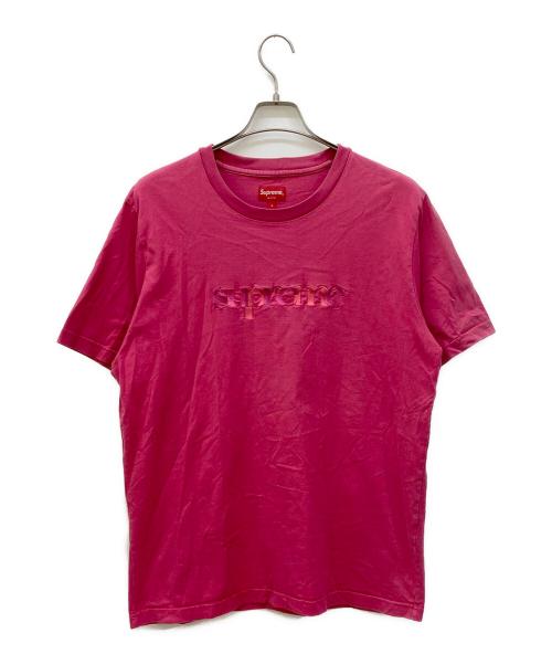 SUPREME（シュプリーム）Supreme (シュプリーム) Overlap tee/ロゴTシャツ ピンク サイズ:Lの古着・服飾アイテム