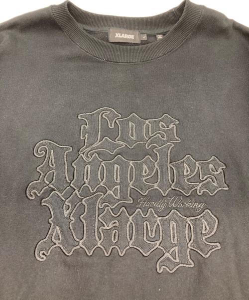 X-LARGE（エクストララージ）X-LARGE (エクストララージ) 刺繍スウェット ブラック サイズ:Lの古着・服飾アイテム