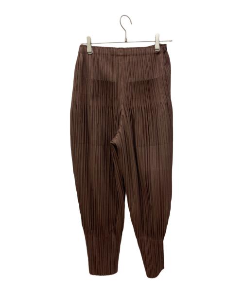 PLEATS PLEASE（プリーツプリーズ）PLEATS PLEASE (プリーツプリーズ) テーパードパンツ ブラウン サイズ:‐の古着・服飾アイテム