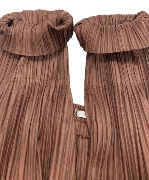 PLEATS PLEASE（プリーツプリーズ）PLEATS PLEASE (プリーツプリーズ) テーパードパンツ ブラウン サイズ:‐の古着・服飾アイテム