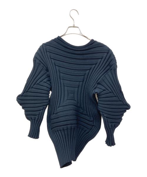 PLEATS PLEASE（プリーツプリーズ）PLEATS PLEASE (プリーツプリーズ) 変形デザインニット ブラック サイズ:‐の古着・服飾アイテム