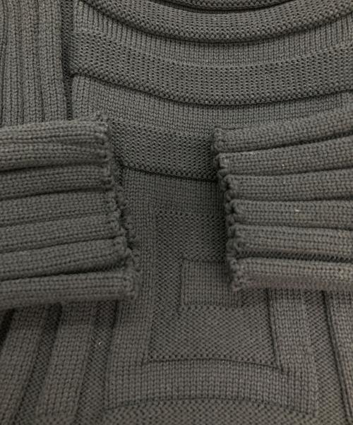 PLEATS PLEASE（プリーツプリーズ）PLEATS PLEASE (プリーツプリーズ) 変形デザインニット ブラック サイズ:‐の古着・服飾アイテム