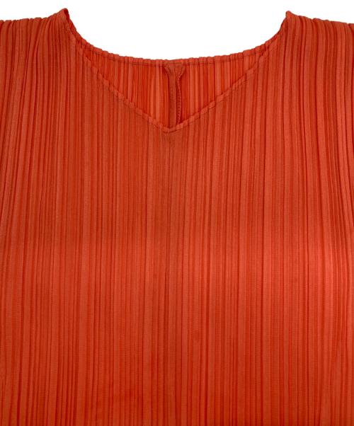 PLEATS PLEASE（プリーツプリーズ）PLEATS PLEASE (プリーツプリーズ) ロングスリーブワンピース オレンジ サイズ:2の古着・服飾アイテム