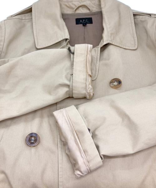 A.P.C.（アーペーセー）A.P.C. (アーペーセー) ショートトレンチコート ベージュ サイズ:Sの古着・服飾アイテム