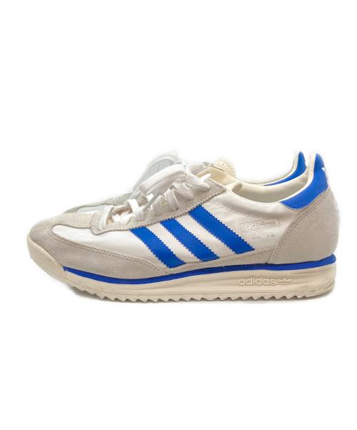 adidas（アディダス）adidas (アディダス) ローカットスニーカー ブルー×ホワイト サイズ:27の古着・服飾アイテム