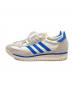 adidas (アディダス) ローカットスニーカー ブルー×ホワイト サイズ:27：6000円