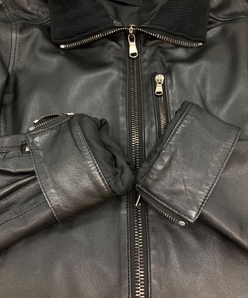 Junhashimoto（ジュンハシモト）Junhashimoto (ジュンハシモト) レザージャケット ブラック サイズ:3の古着・服飾アイテム