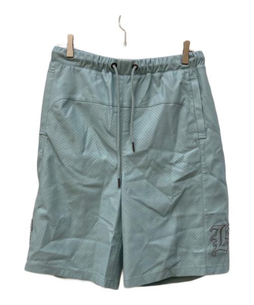 BREATH（ブレス）BREATH (ブレス) ハーフパンツ/FAUX LEATHER SHORTS スカイブルー サイズ:Ⅼの古着・服飾アイテム