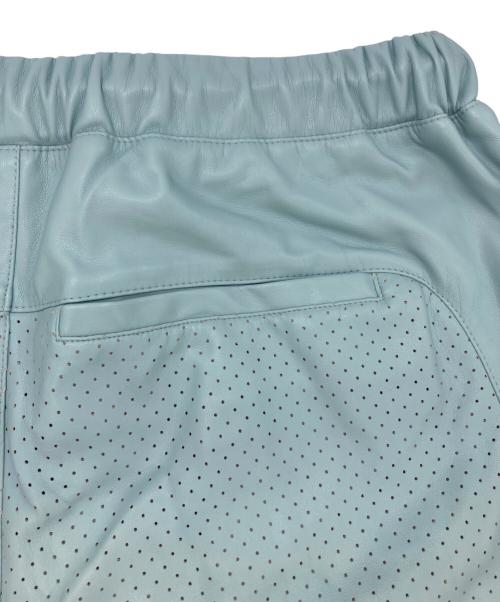BREATH（ブレス）BREATH (ブレス) ハーフパンツ/FAUX LEATHER SHORTS スカイブルー サイズ:Ⅼの古着・服飾アイテム