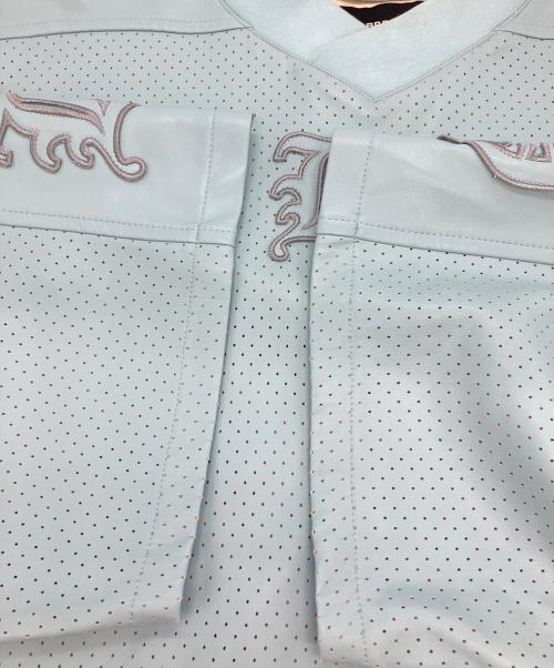 BREATH（ブレス）BREATH (ブレス) フェイクレザーカットソー スカイブルー サイズ:XLの古着・服飾アイテム