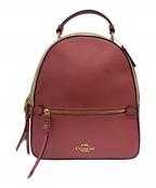 COACHコーチ）の古着「リュック」｜ピンクベージュ