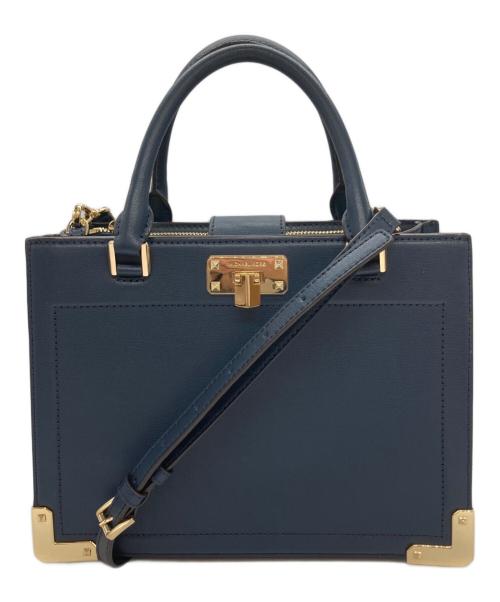MICHAEL KORS（マイケルコース）MICHAEL KORS (マイケルコース) 2WAYバッグ ネイビーの古着・服飾アイテム