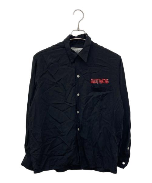 WACKO MARIA（ワコマリア）WACKO MARIA (ワコマリア) オープンカラーシャツ ブラック サイズ:Sの古着・服飾アイテム