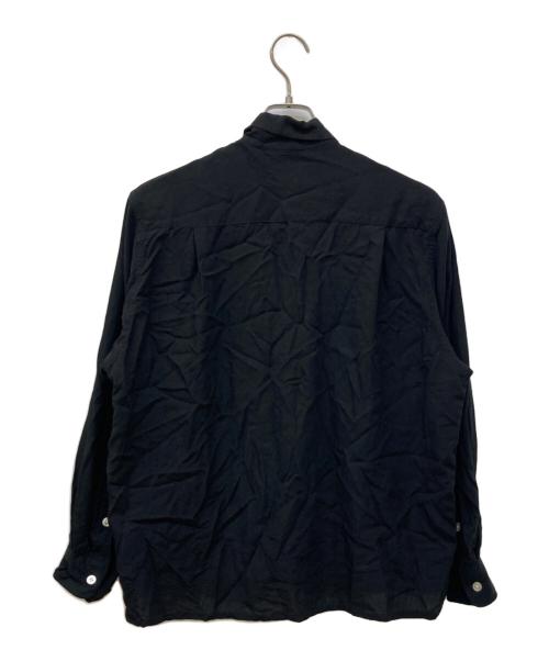 WACKO MARIA（ワコマリア）WACKO MARIA (ワコマリア) オープンカラーシャツ ブラック サイズ:Sの古着・服飾アイテム