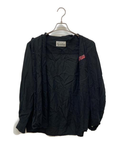 WACKO MARIA（ワコマリア）WACKO MARIA (ワコマリア) オープンカラーシャツ ブラック サイズ:Sの古着・服飾アイテム
