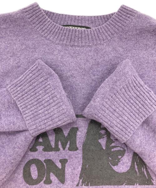 Hysteric Glamour（ヒステリックグラマー）Hysteric Glamour (ヒステリックグラマー) プリントニット パープル サイズ:Mの古着・服飾アイテム