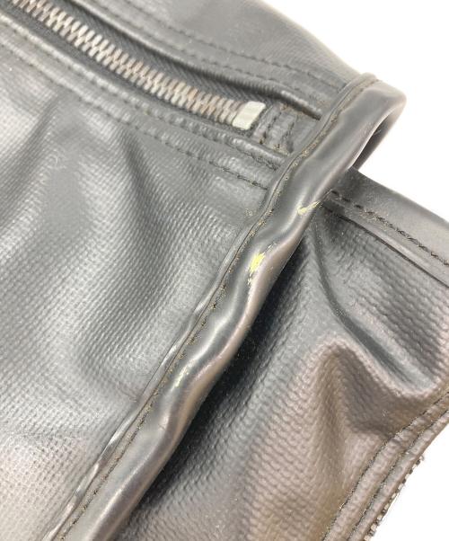 LUGGAGE LABEL（ラゲッジ レーベル）LUGGAGE LABEL (ラゲッジ レーベル) レザーメッセンジャーバッグ ブラックの古着・服飾アイテム