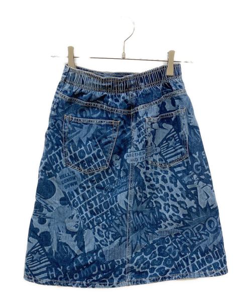 Hysteric Glamour（ヒステリックグラマー）Hysteric Glamour (ヒステリックグラマー) ガールプリントデニムスカート インディゴ サイズ:Sの古着・服飾アイテム