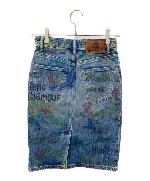 Hysteric Glamour（ヒステリックグラマー）Hysteric Glamour (ヒステリックグラマー) woody woodpecker デニムスカート インディゴ サイズ:XSの古着・服飾アイテム